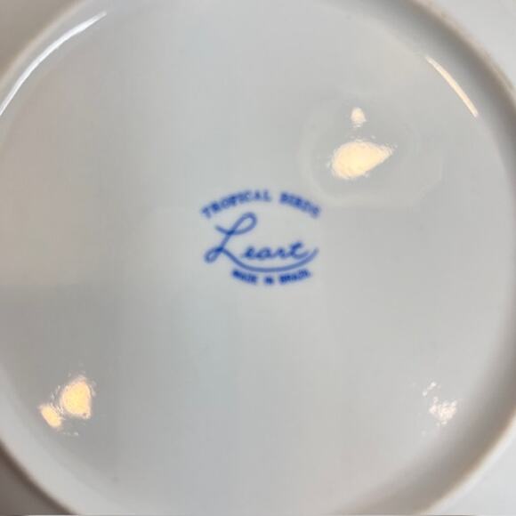 Leart Set of 4 Tropical Bird Parrot Plates - Picture 4 of 6